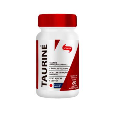 Imagem de Taurine Aminoácidos 100% L-Taurina 550mg Vitafor 60 Cápsulas