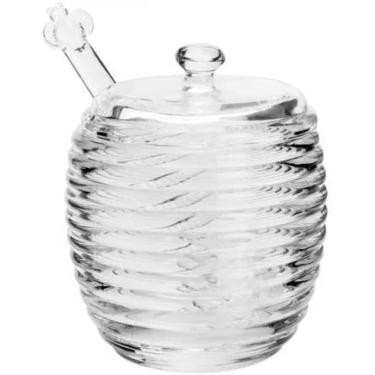 Imagem de Meleira de Cristal Com Pegador e Tampa Colmeia 210ml - Lyor