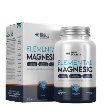 Imagem de Elemental Magnésio 725mg True Source 60 Cápsulas