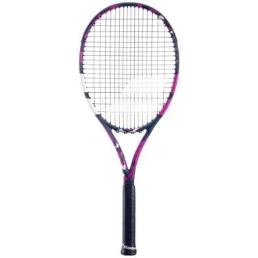 Imagem de Babolat Raquete de tênis Boost Aero Pink pré-amarrada (rosa, 4 1/4)