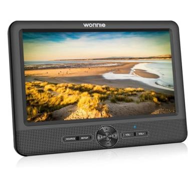 Imagem de WONNIE Leitor de DVD portátil de 25 cm (apenas uma tela, sem acessórios incluídos)