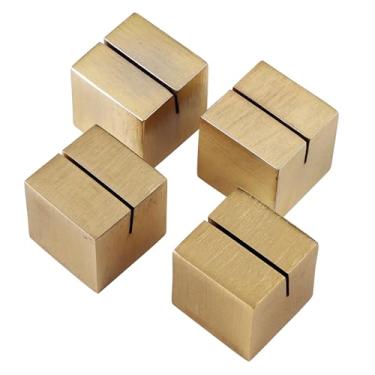 Imagem de Santa Barbara Design Studio Porta-cartões Place-Card - Suporte de mesa para placecard, conjunto de 4, ouro escovado