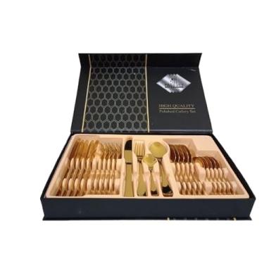 Imagem de Faqueiro Inox Gold 24 Peças Premium com Caixa - SISI7