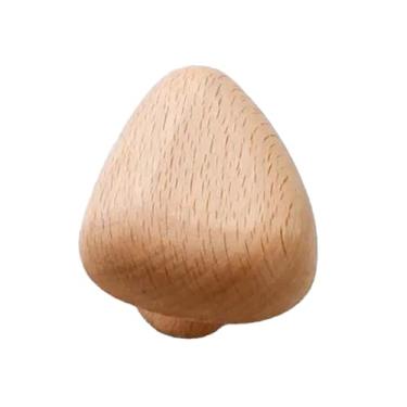 Imagem de Generic 4x Ganchos de parede de madeira para casacos, puxadores de gaveta de armário, puxadores de armário minimalistas, cabides para quarto de criança, Triângulo