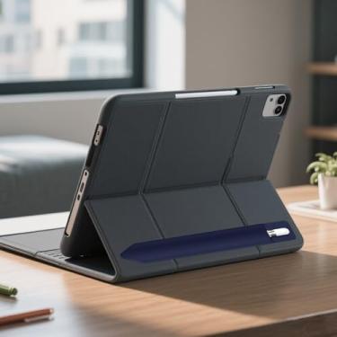 Imagem de Suporte de lápis compatível com Apple Pencil 2ª geração bolsa de bolso de couro - Nblue