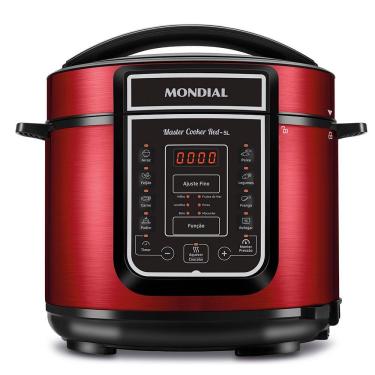 Imagem de Panela De Pressão Elétrica Mondial Master Cooker Red Pe-39 Vermelho/Inox 127V
