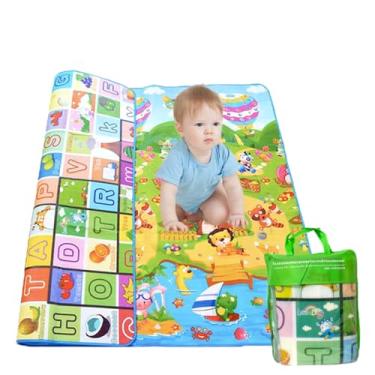 Imagem de Tapete Infantil Dupla Face Atividades Bebe Tatame Educativo