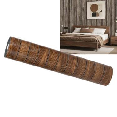 Imagem de Painel Ripado Autocolante Parede Adesivo Decorativo Flexivel Decoraçao