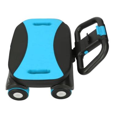 Imagem de Hztyyier Roda de Rolo Abdominal Com Suporte de Cotovelo, Alças Duplas Dobráveis ​​para Treino de Corpo Inteiro, Capacidade de até 1300 Libras, para Homens e Mulheres (Preto Azul)