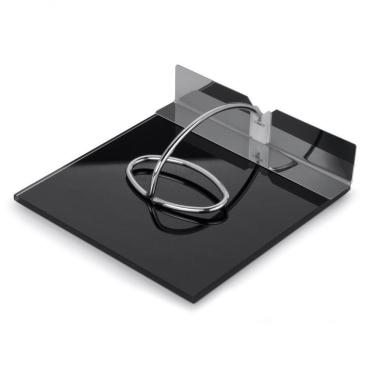 Imagem de Porta Guardanapos De Papel Pano Para Mesa Slim Preto Vidro