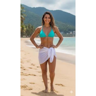 Imagem de Canga curta saída de praia branca - SEM MARCA
