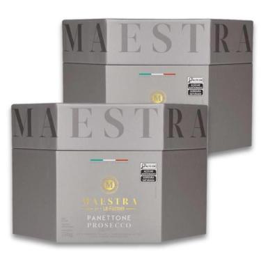 Imagem de Panettone Maestra per La Pastina Prosecco Kit 2un 750g - 11565, Maestr