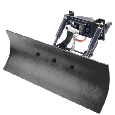 Imagem de TOOMOD 1/18 RC Aluminumx Adjustable Snow Shovel/Snow Plow kit with 12G 180° Servo Motor for RC 1/18 TRX4m Crawler Car Upgrade (Black)
