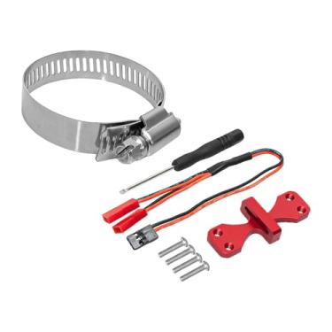 Imagem de Colaxi Base de resfriamento com ventoinha para RC, substitui motores de 40x40mm, base dissipadora de calor ajustável para motores 4284 e 4985 de 40 a 50mm, Vermelho
