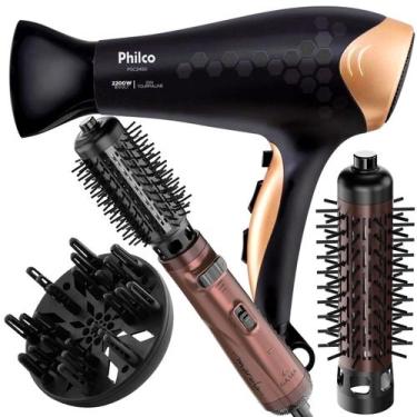 Imagem de Secador De Cabelo Philco Profissional 2200w Ion Ar Quente Frio Stilus 