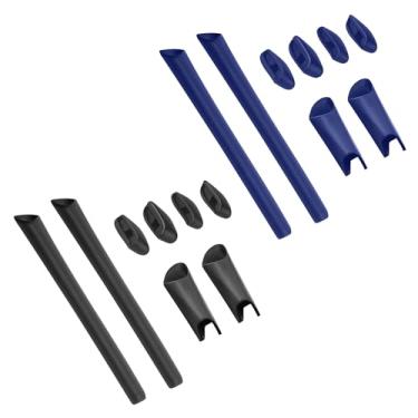 Imagem de BLAZERBUCK Kits de meias de substituição para óculos de sol Oakley Half Jacket XLJ, Preto + azul marinho, 0