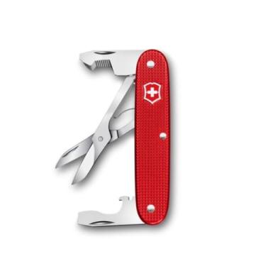 Imagem de Victorinox Companion Slim Alox Pocket Tool 6 funções com tesoura, abridor de pacote, chave de fenda, feito na Suíça - Vermelho