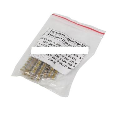 Imagem de Kit sortido de capacitores de tântalo SMD de 15 valores 1uf-220uf A/B Case Conjunto de capacitores de tântalo 1UF 2.2UF 4.7UF 10UF 47UF Capacitores OROAOBOMT
