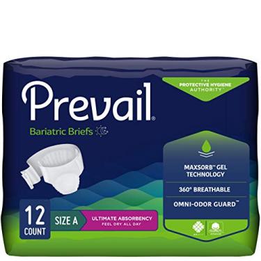 Imagem de Prevail Cueca Bariatric Ultimate Absorção Incontinência Cueca Tamanho A, 12 unidades