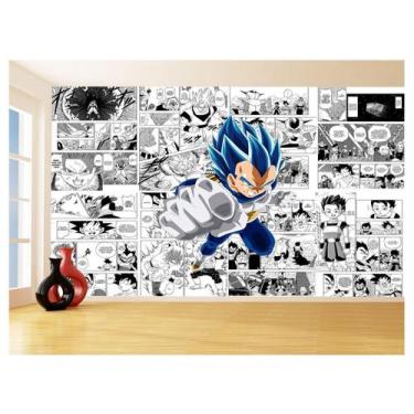 Imagem de Papel De Parede Dragon Ball Vegeta Blue Anime 3,5M Dbz696 - Você Decor