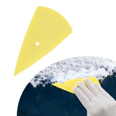 Imagem de VekAuto 1 peça de rodo de carro para filme amarelo 15,5 cm l ferramenta raspadora multifuncional para lavar, limpar papel de parede de vidro