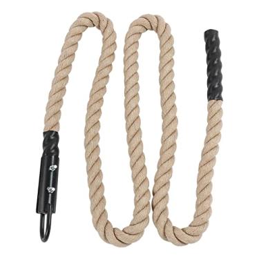 Imagem de Alomejor Corda de Prática de Treinamento de Força de Braço, Equipamento de Força de Escalada Fitness para Academia 38MM 300CM Com Gancho de Ferro