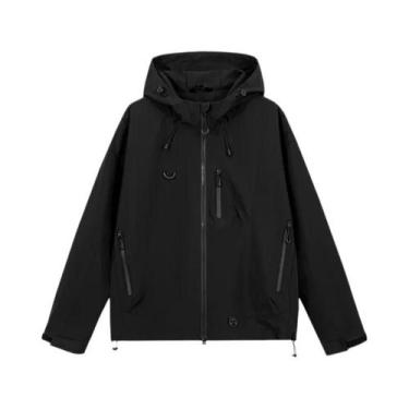 Imagem de Jaqueta Impermeável Unissex Para Caminhadas, Corta-Vento De Outono Com