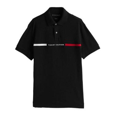 Imagem de Camisa Polo Tommy Hilfiger Chest Insert Reg Masculino Preto-Masculino