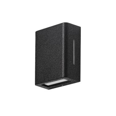 Imagem de Arandela Fussen 2 Aletas 10x13cm - Preto Texturizado