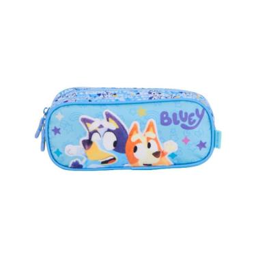 Imagem de Estojo Escolar Duplo Bluey Luxo Azul  15556
