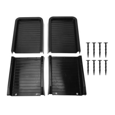 Imagem de aqxreight Bloco de Respingos de Calha, 24 Extensões de Calha de Calha Com Design Estriado para Controle de Fluxo de água, Material Plástico Resistente, Inclui Estacas de, Compatível Com