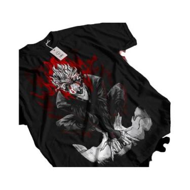 Imagem de Camiseta Oversized Preta De Anime Dandadan Okarun Momo Ayase, Camiseta