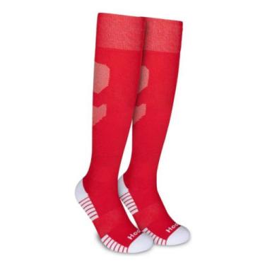 Imagem de Meião Futebol Cano Longo Hoahi Adulto 22774, Vermelho, 39-43