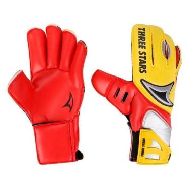 Imagem de Luva Goleiro Futebol Campo Three Stars  Tigra-Unissex