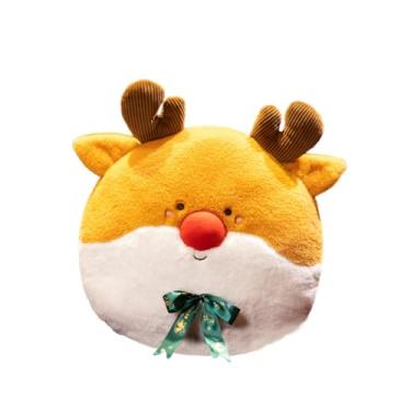 Imagem de Bothyi Almofada Decorativa de Natal, Almofada de Pelúcia Natalina, Almofada Confortável E Fofa para Sala de Estar E Quarto, Cervo