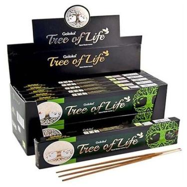 Imagem de Incenso Massala Goloka Black Nagchampa Cx/12 Tree Of Life