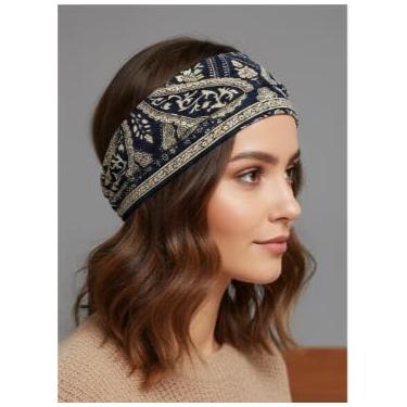 Imagem de Gorro masculino e feminino com estampa boêmia de inverno - Chapéu estiloso e versátil para uso diário