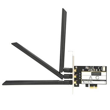 Imagem de aqxreight Placa Sem Fio 802.11AC WiFi + para 4.0 Desktop Placa WLAN PCI E + 3 Antena BCM943602CS é Com IC de Rede que Evita a Troca de Wi-Fi para Continuidade X instantânea.