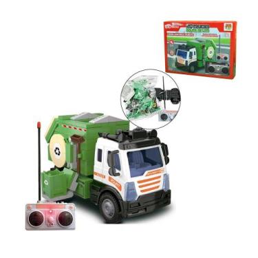 Imagem de Brinquedo Caminhão De Controle Remoto Blocks Serie Rc Trucks Coleta De