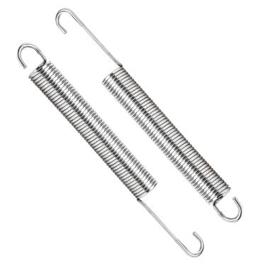 Imagem de LCMLA Molas reclináveis de 18 cm para sofá, cadeira de aço inoxidável, peças de reposição de tensão, gancho de pescoço longo, estilo 2 peças