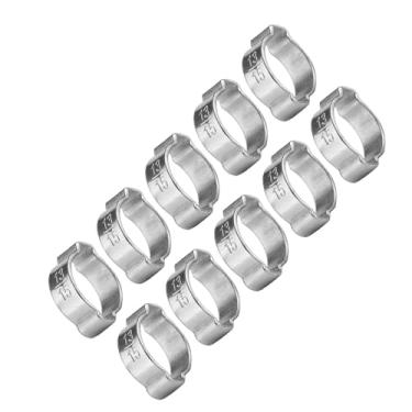Imagem de FTVOGUE Braçadeira de Mangueira 10 Peças de Ferro Galvanizado Galvanizado Com 2 Braçadeiras de Orelha para Tubo de Gasolina de Combustível 5 a 23 Mm Prendedor de Mangueira Automotiva Instalação