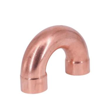 Imagem de 1 Peça 6.35-76mm Id Cobre Curva De Retorno De 180 Graus, Encaixe De Solda De Alimentação Final Para Refrigeração De Ar Condicionado, Aquecimento Central E Sistemas De Encanamento(22x1.2x70mm)