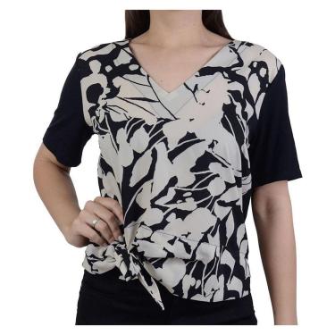 Imagem de Blusa Feminina Gatos e Atos Malha Vis Crepe Preta - G2413-Feminino