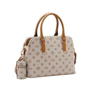 Imagem de Bolsa Elegância Urbana Monograma Atemporal Chenson - Bege 3485419