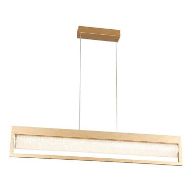 Imagem de Pendente Cristal/Vidro Glitter HC009S Bella Iluminação Dourado/Transparente