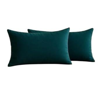 Imagem de kit 2 almofadas baguete 50cmx30cm"enchimento incluso"(Azul)