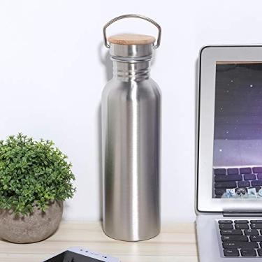 Imagem de GLOGLOW Frasco Esportivo de Utensílios de Mesa, Garrafa de água Portátil Leve, 500ml 750ml, para Caminhadas, Acampamento, Ciclismo, Fitness, Aço Inoxidável 304 Nan (750ml)
