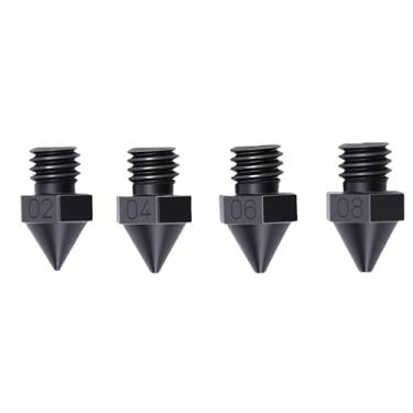 Imagem de Jectse Kit de Bico de Impressora 3D de Aço Endurecido 4PCS 0,2 Mm 0,4 Mm 0,6 0,8 Bico Hotend Extrusor Bocal de Impressão Com Resistência Ao Desgaste à Prova de Alta