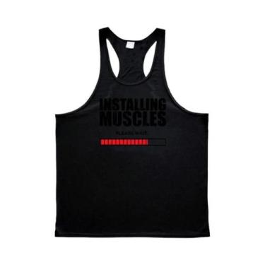 Imagem de Camiseta Sem Mangas De Algodão Respirável Para Homens, Top De Academia