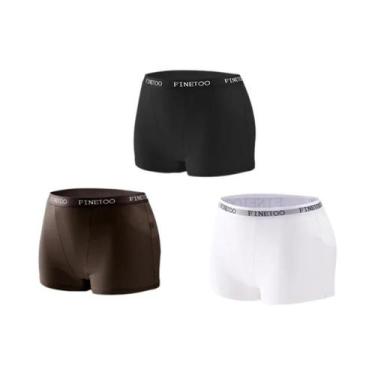 Imagem de Calcinhas Esportivas Femininas De Algodão Sem Costura 3 Peças Cores Só